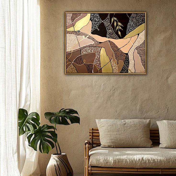 Racines Silencieuses - Tableau 60 X 80 CM