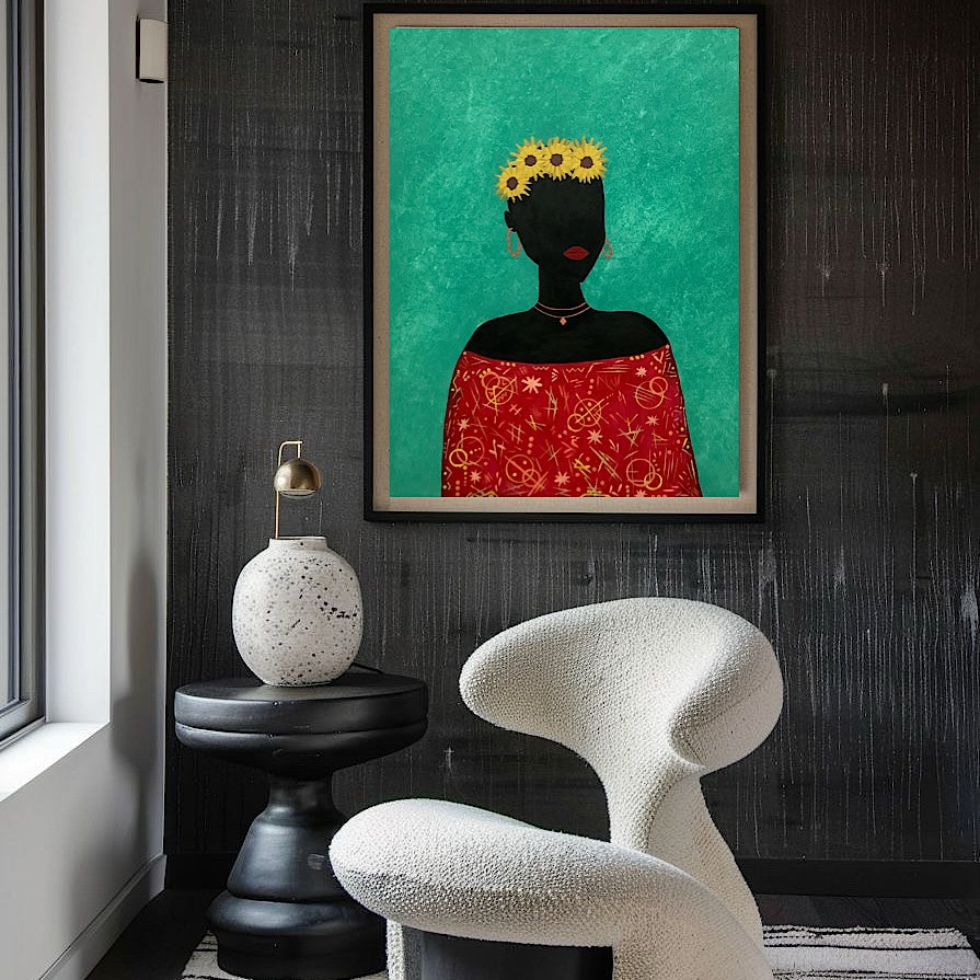 Reine des Tournesols – Tableau 60×80 cm