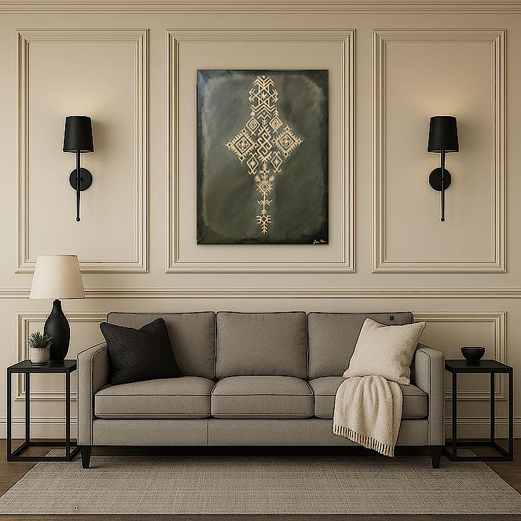 Symphonie Ancestrale – Tableau 60×80 cm