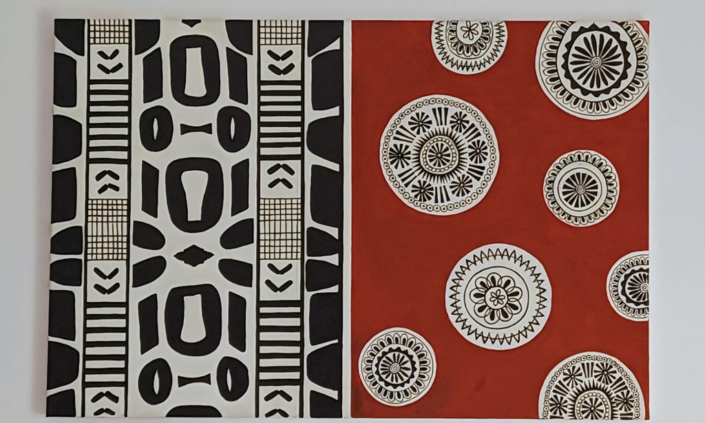 Rythmes cachés - Tableau 60 x 90 cm