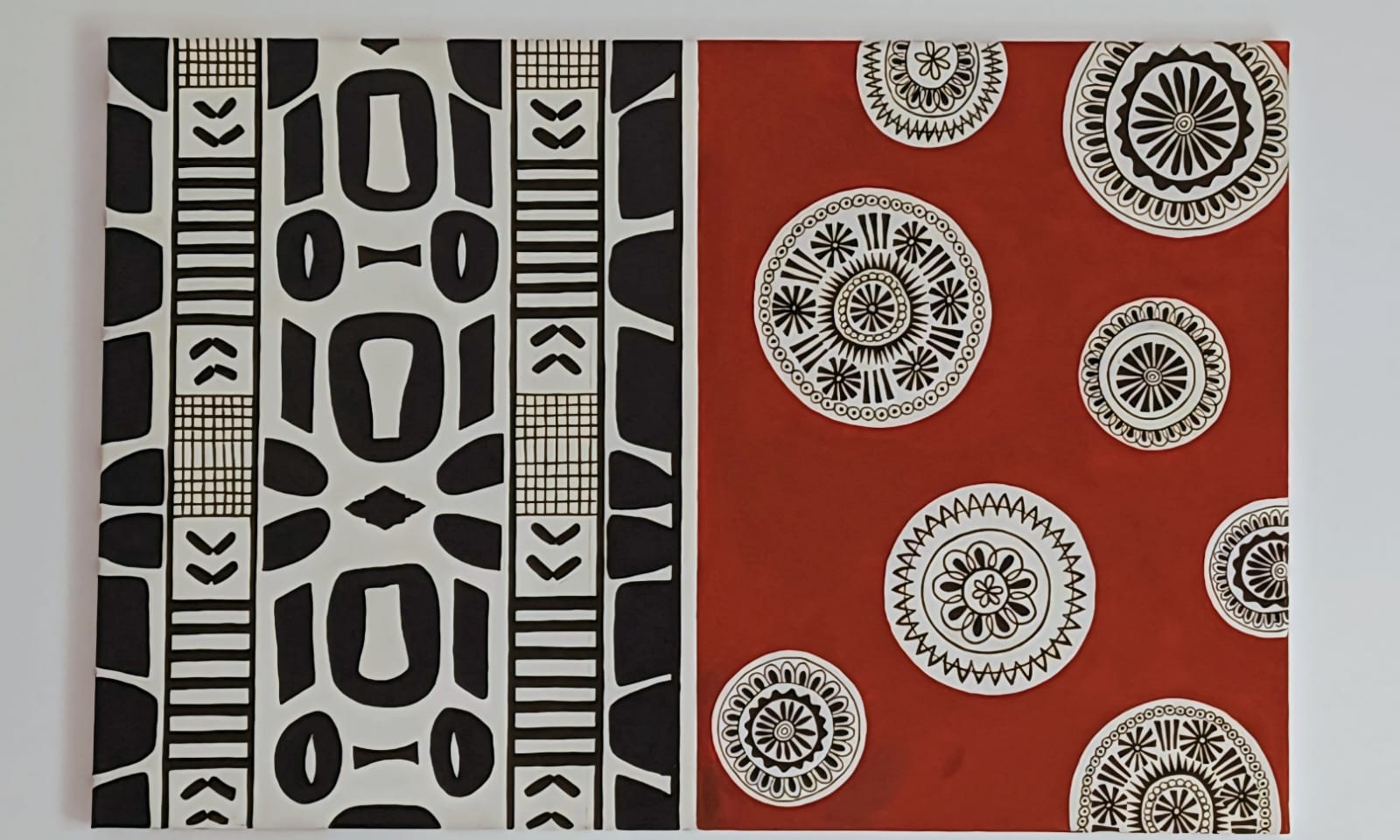 Rythmes cachés - Tableau 60 x 90 cm