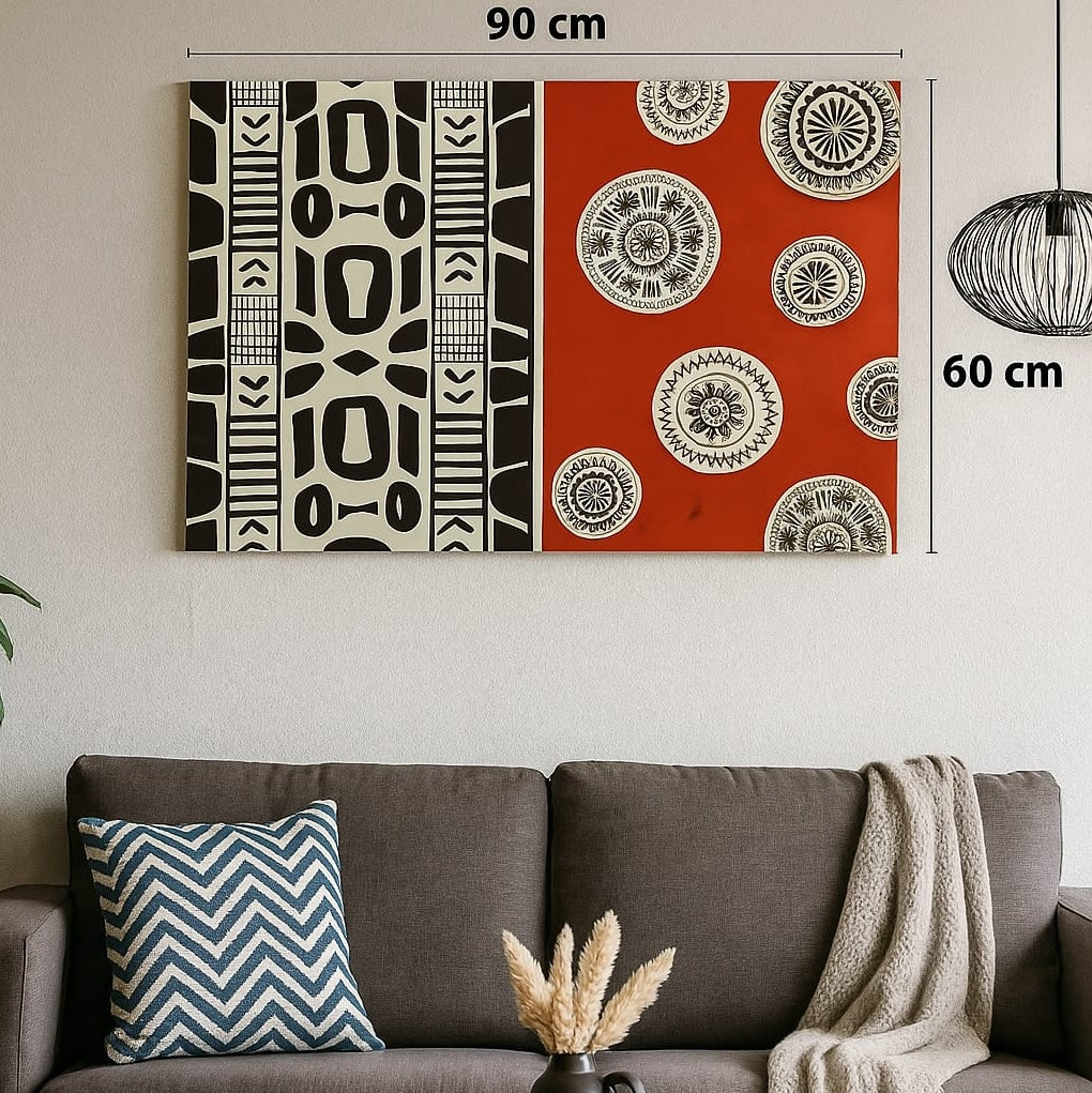 Rythmes cachés - Tableau 60 x 90 cm