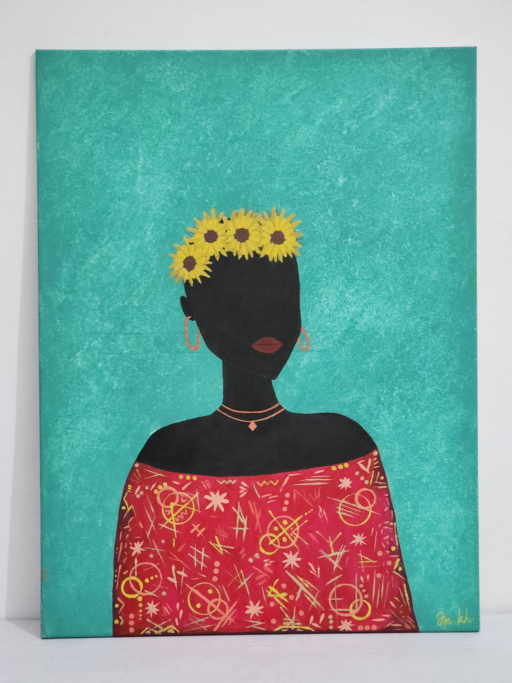 Reine des Tournesols – Tableau 60×80 cm