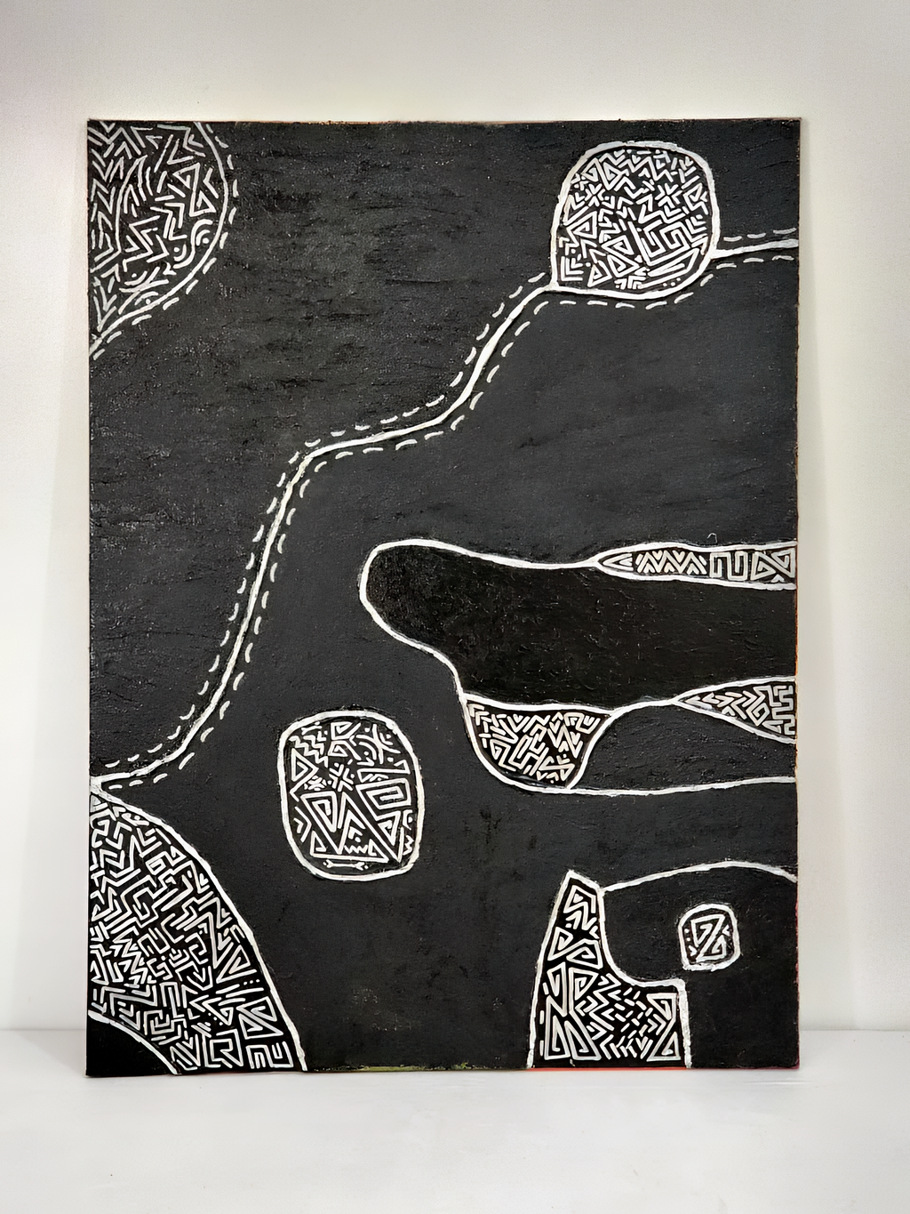 Traces invisibles - Tableau 60 X 80 cm